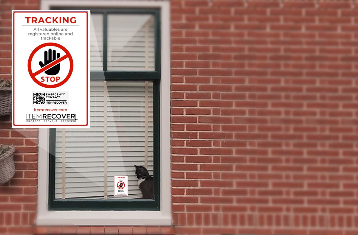 ItemRecover QR tag attached to camera equipment